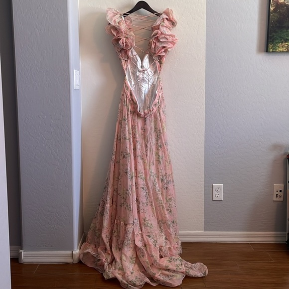 Mac Duggal Indy A-Line Chiffon Gown- 10 - Picture 8 of 10